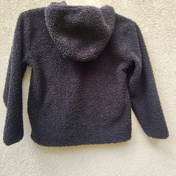 CARHARTT Kids Fleece Hoodie Size 6 Black Pullover Jacket Front Pocket Logo - Picture 3 of 12